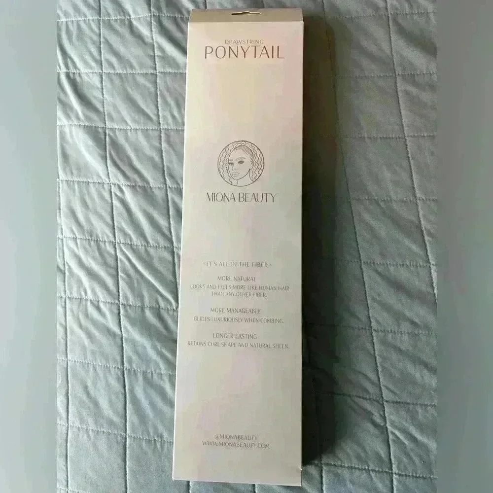 Ponytail Miona Beauty Braid Ponytail 613 Light Blonde Premium Synthetic Fibers